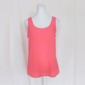 Pink Republic Kandi Coral Dressy Work Career Tank Top